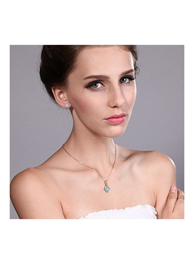 GEM STONE KING Rose Gold Plated Jewellery Set  - Image 3