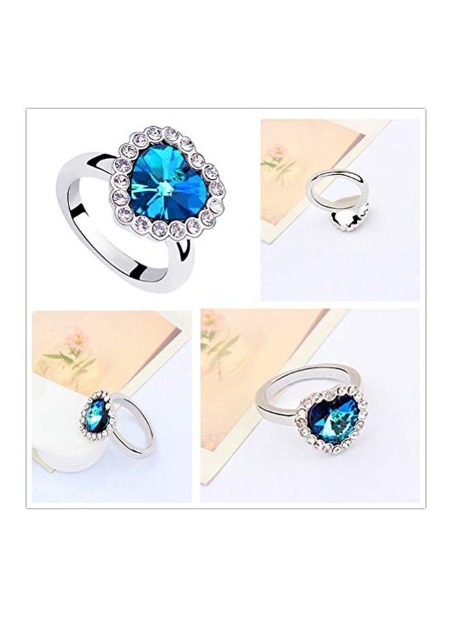 FannyShop - Crystal Love Heart Jewellery Set - Image 1