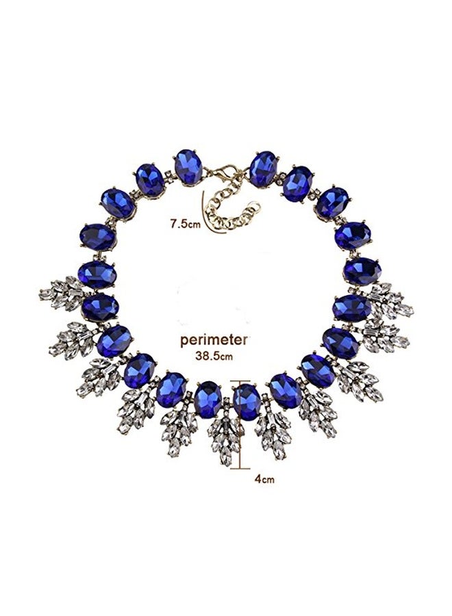 Jewelryheart - Alloy Rhinestone Studded Choker Necklace - Image 1