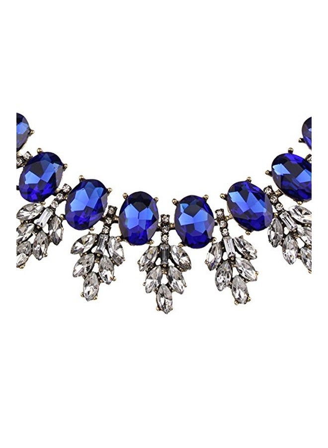Jewelryheart - Alloy Rhinestone Studded Choker Necklace - Image 1