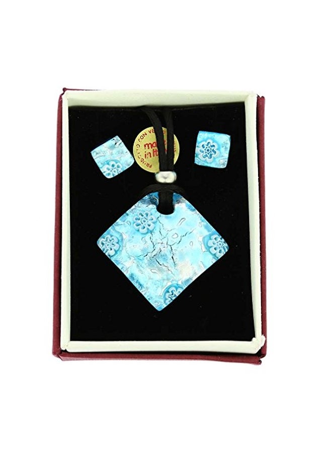 GlassOfVenice Brass Necklace And Earrings Set - Image 5