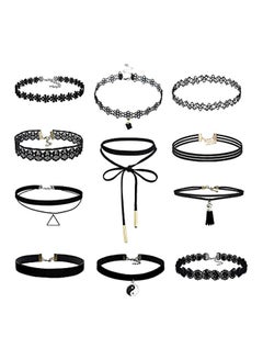 11-Piece Yin Yang Pendant Choker Necklace Set - v1553287705/N22543015A_1