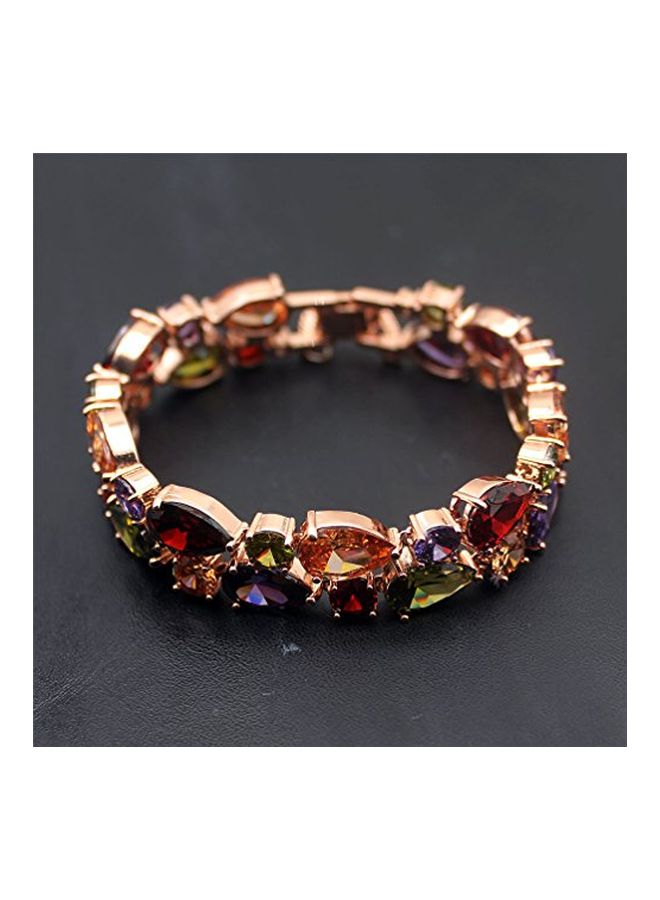 Rose Gold Plated Stone Studded Bracelet - v1553287992/N22543427A_5