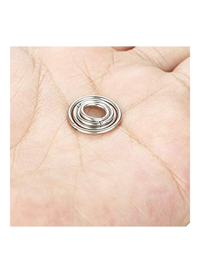 Thunaraz 4 Pair Stainless Steel Cartilage Hoop Earrings Set  - Image 5