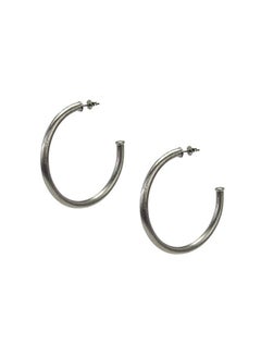 Brass Tubular Hoop Earrings