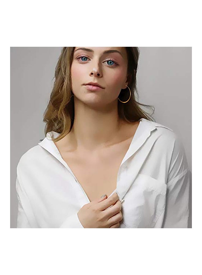 Liffly Set Of 4 Stainless Steel Hoop Earrings - Image 2