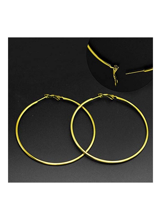 Liffly Set Of 4 Stainless Steel Hoop Earrings - Image 3