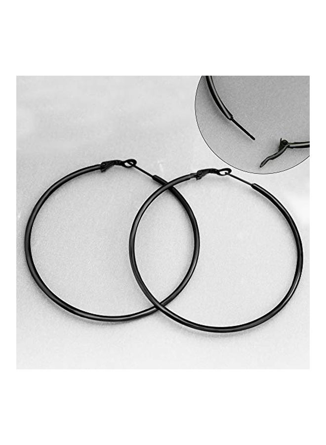Liffly Set Of 4 Stainless Steel Hoop Earrings - Image 4