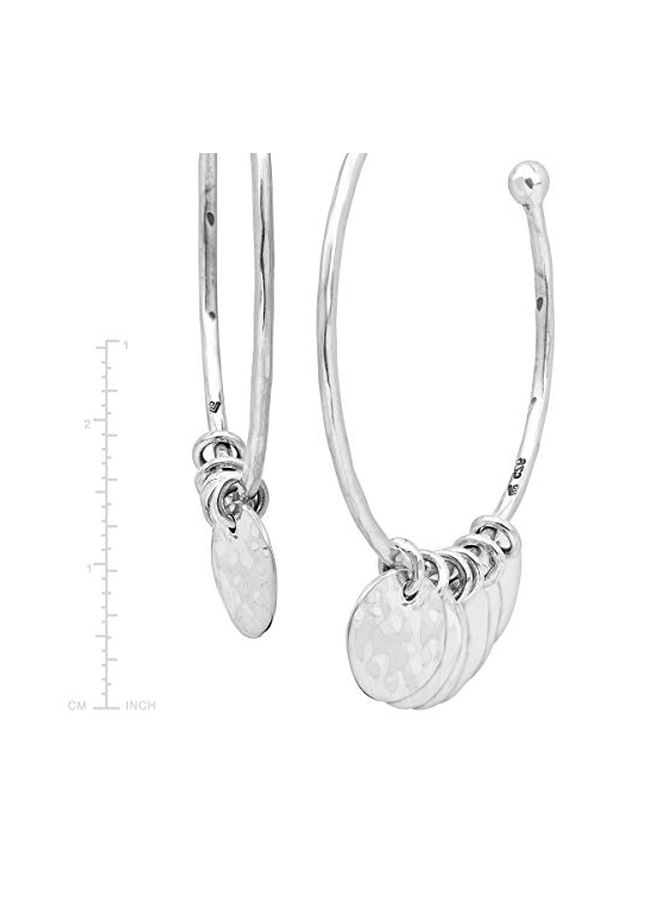 Silpada - 925 Sterling Silver Dangle Hoop Earrings - Image 1