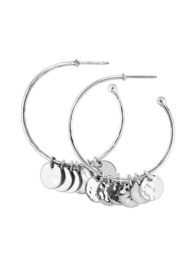 Silpada - 925 Sterling Silver Dangle Hoop Earrings - Image 1