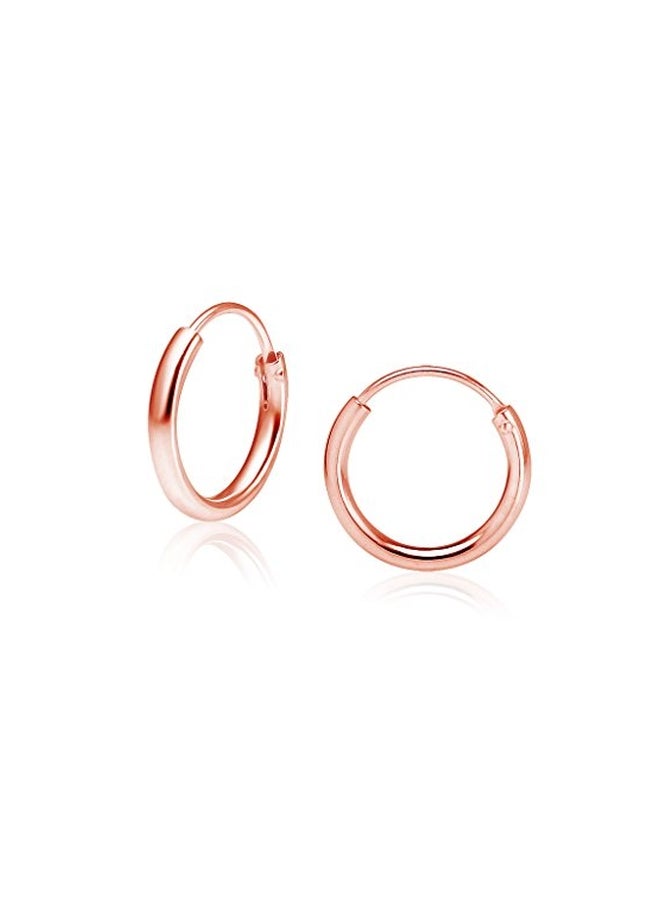 Big Apple Hoops Sterling Silver Hoops  - Image 3