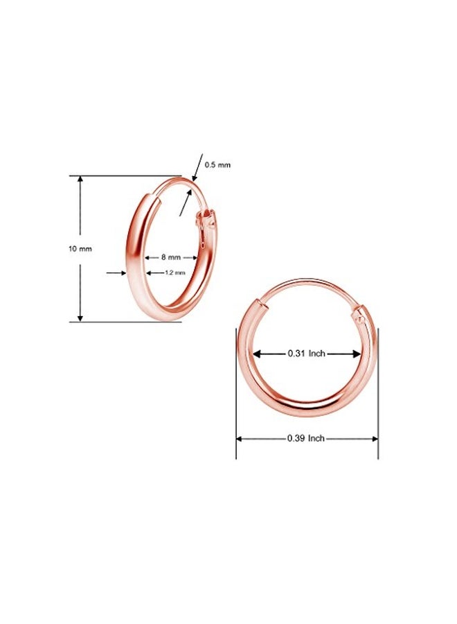 Big Apple Hoops Sterling Silver Hoops  - Image 5
