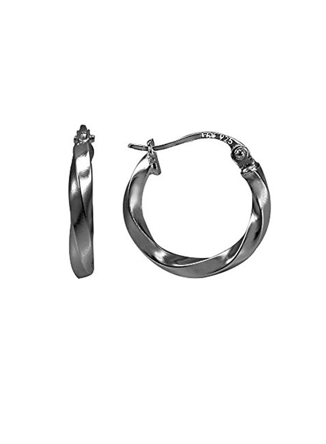 Hoops & Loops - 925 Sterling Silver Hoop Earrings - Image 1