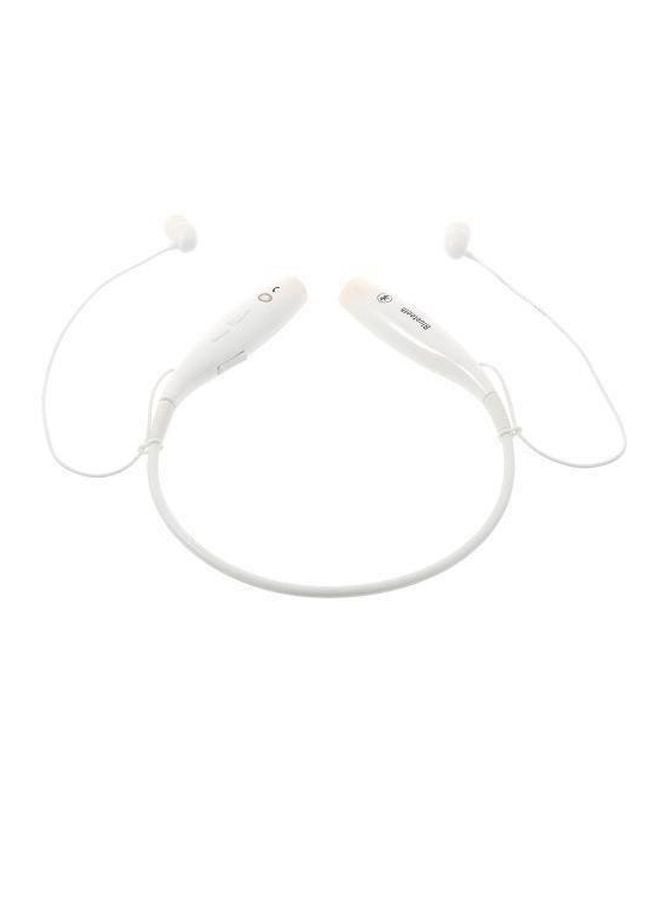 HV-800 Wireless Bluetooth Stereo Neckband Earphones White - Image 1