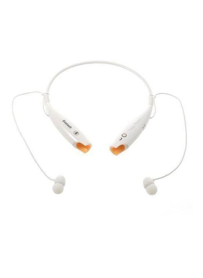 HV-800 Wireless Bluetooth Stereo Neckband Earphones White - Image 2
