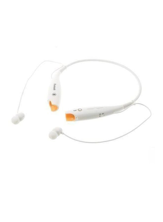 HV-800 Wireless Bluetooth Stereo Neckband Earphones White - Image 3