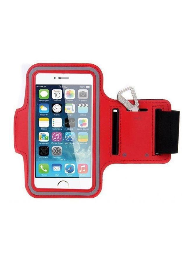 Generic - Armband Case With Key Holder For Apple iPhone 5/5s Red - Image 1