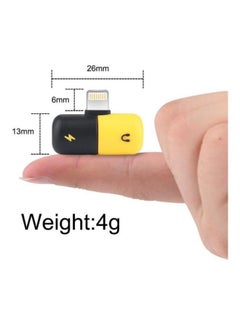 Generic Audio Splitter Cable For Apple Devices Yellow/Black  - Image 2