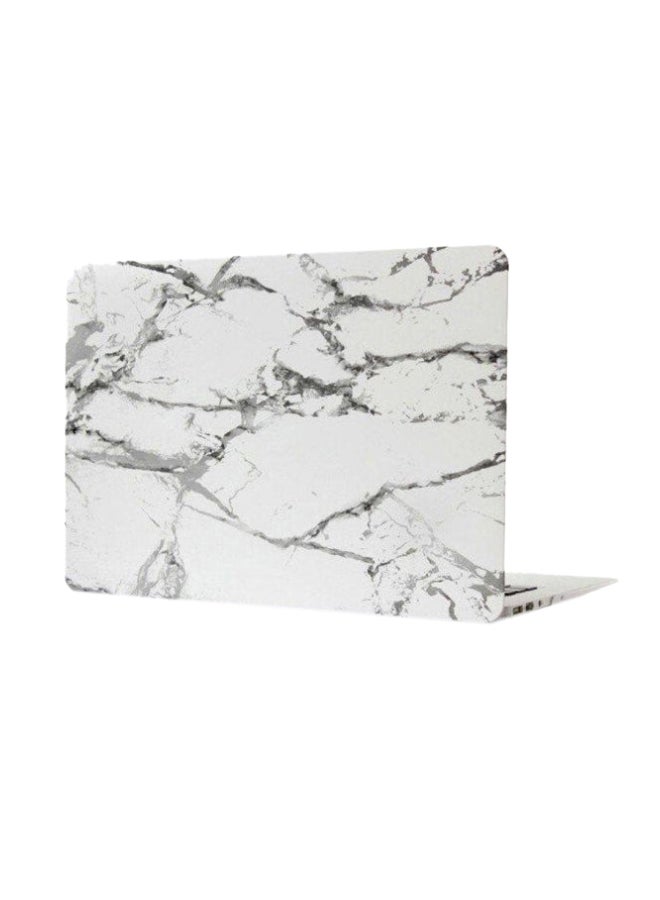 Protective Case Cover For Apple MacBook Air 13-Inch White Marble  - Image 1
