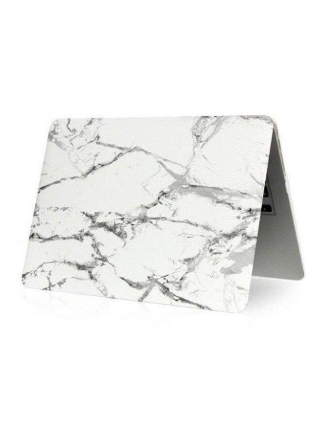 Protective Case Cover For Apple MacBook Air 13-Inch White Marble  - Image 3