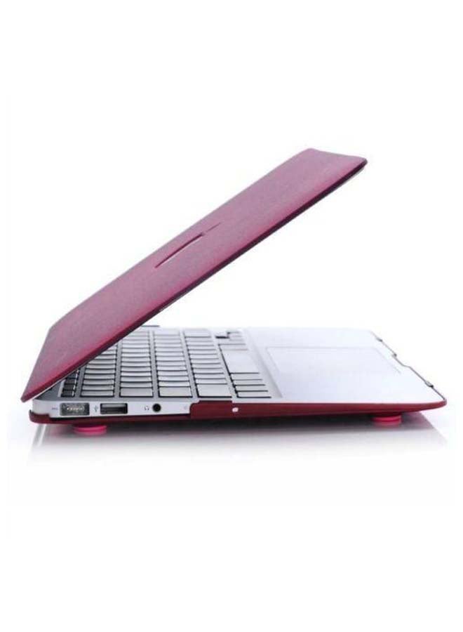 Generic - Protective Case Cover With Keyboard Case For Apple MacBook Air 11-Inch Wine Red - Image 1