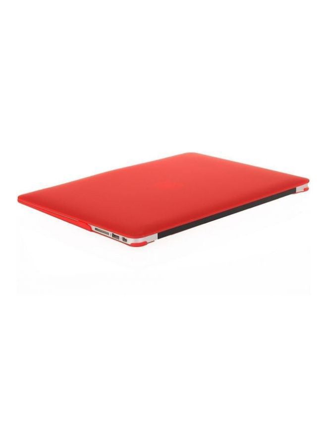 Protective Case With Keyboard Skin And Screen Protector For Apple MacBook Air 13-Inch Red