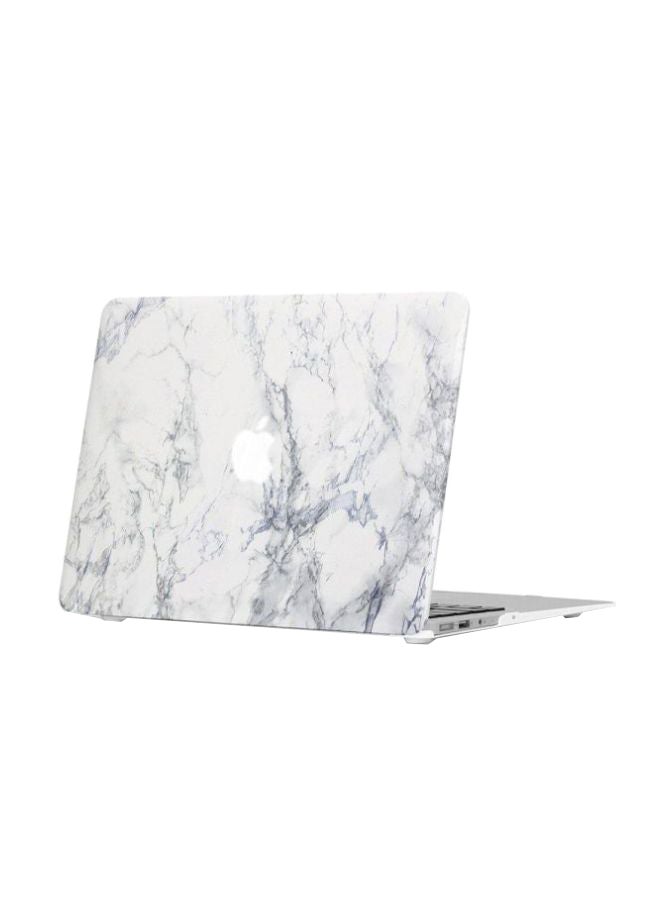 Protective Case Cover With Keyboard Skin For Apple MacBook Air 13-Inch A1369/A1466 White Marble  - Image 1