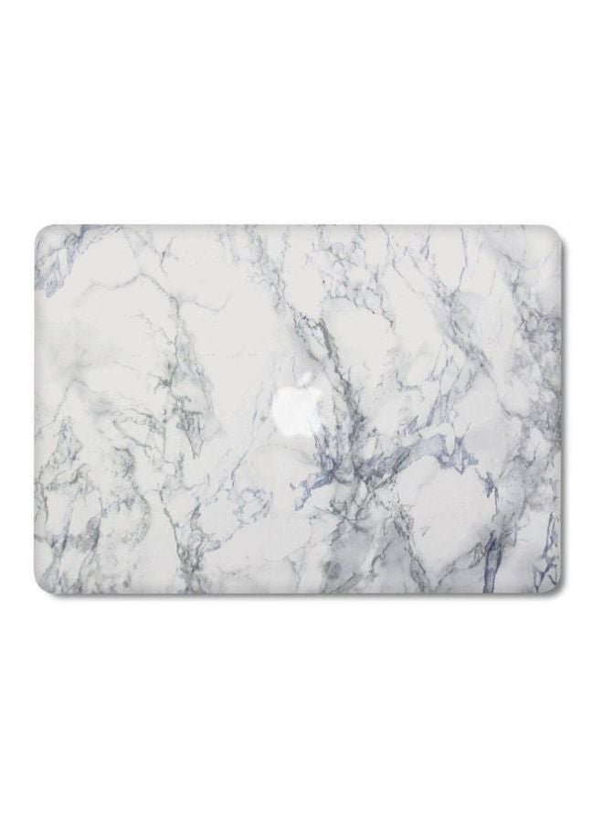 Protective Case Cover With Keyboard Skin For Apple MacBook Air 13-Inch A1369/A1466 White Marble  - Image 2
