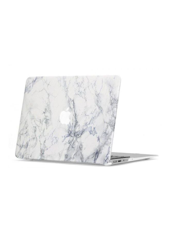 Protective Case Cover With Keyboard Skin For Apple MacBook Air 13-Inch A1369/A1466 White Marble  - Image 4