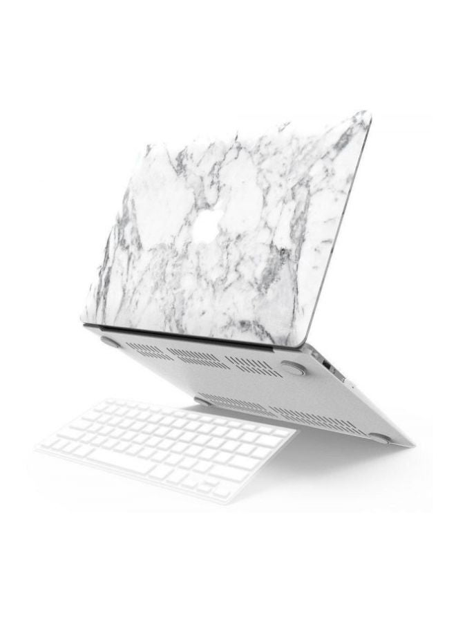 Protective Case Cover And Keyboard Cover For Apple MacBook Air 11-Inch White/Black - Image 2