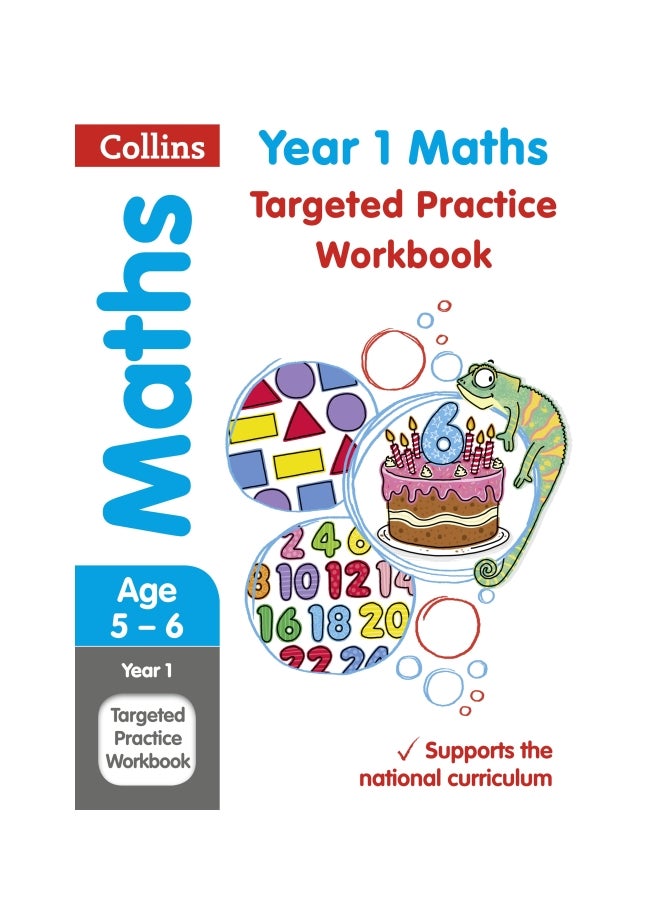 Year 1 Maths Targeted Practice Workbook Paperback English by Collins KS1 - 42826