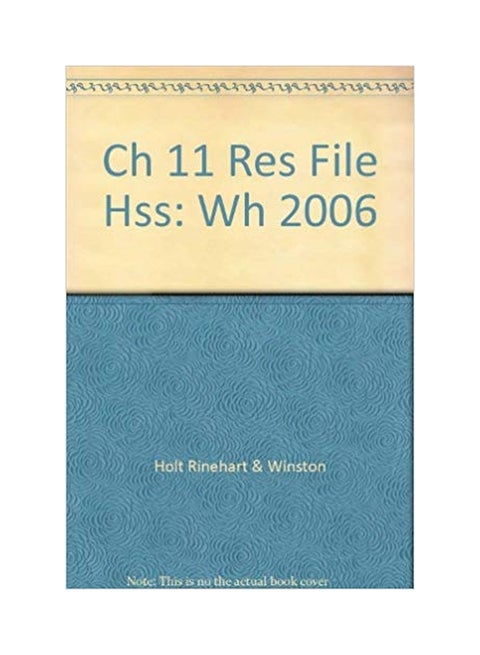 Ch 11 Res File Hss: Wh 2006 paperback english - 38718