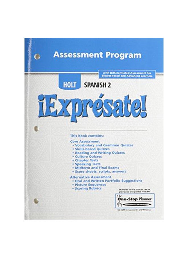 Assessment Program Level 2 Paperback by Holt Rinehart & Winston