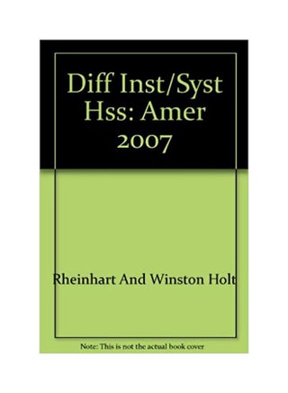 Diff Inst/Syst Hss: Amer 2007 English by Holt Rinehart & Winston - v1553305504/N22525087A_1