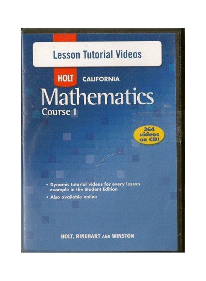 Mathematics California: Lesson Tutorial CD-ROM Course 1 hardcover english