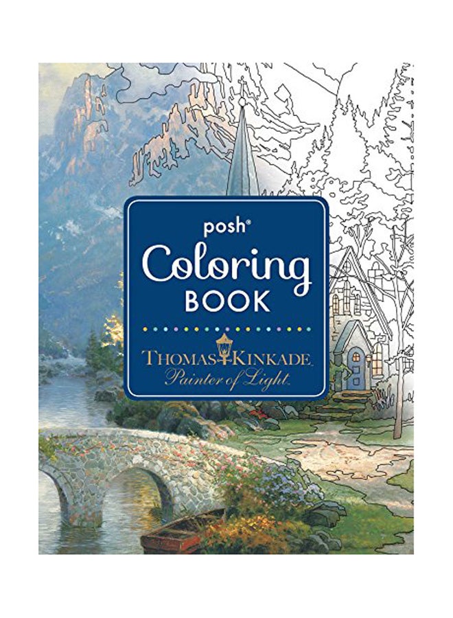 Generic - Posh Adult Colouring Book Thomas Kinkade Designs For Inspiration - Image 1