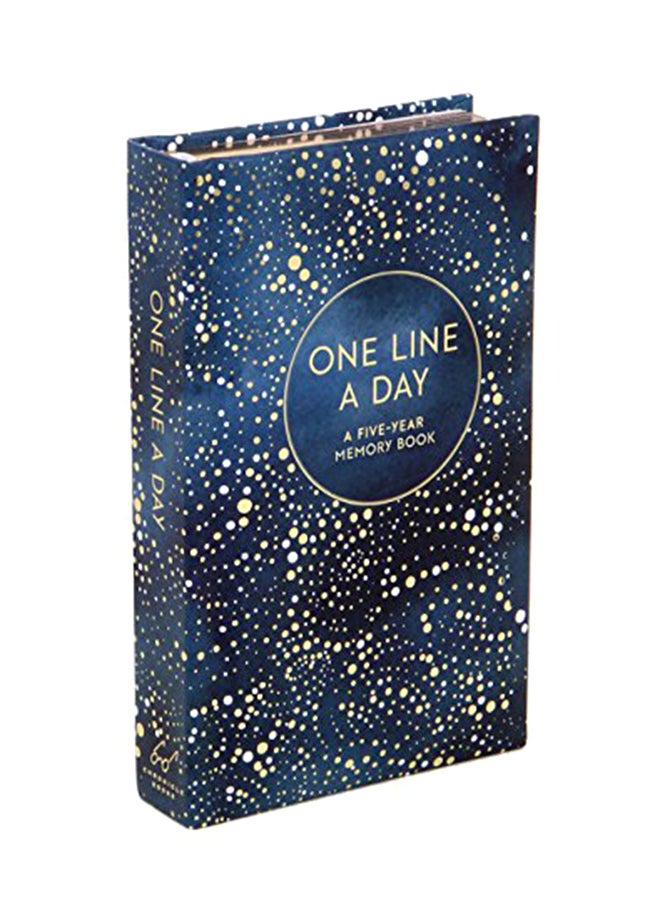 كرونيكل بوكس مفكرة بتصميم سماوي يحمل عبارة " One Line A Day" 
