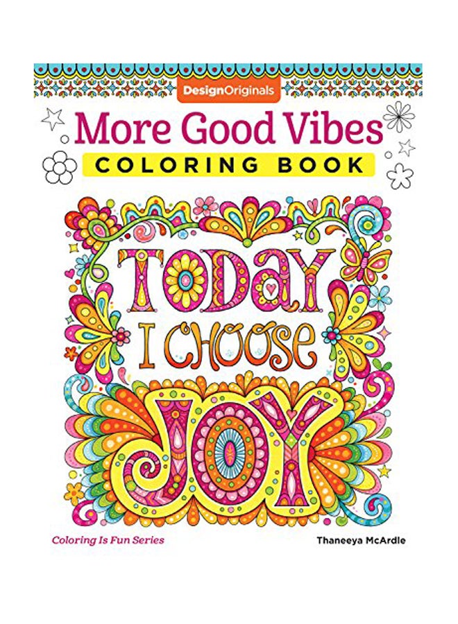 فوكس تشابل للنشر - دفتر تلوين مزين بطبعة "More Good Vibes" - Image 1