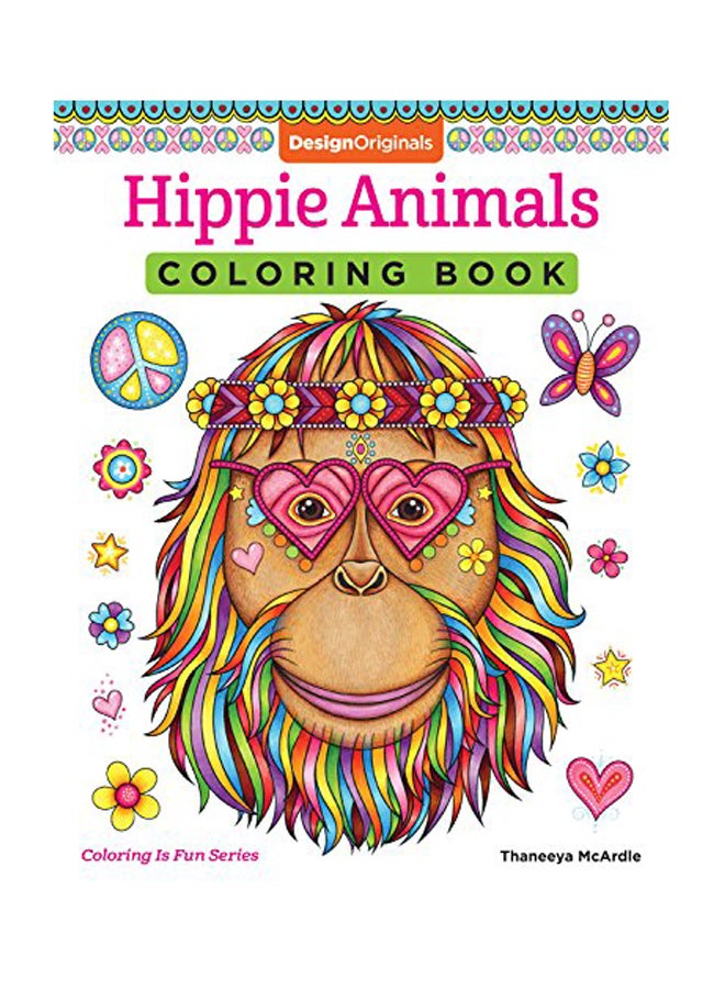 Hippie Animals Colouring Book