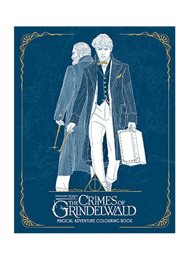 دفتر تلوين بتصميم ملصق فيلم "Fantastic Beasts The Crimes Of Grindelwald"