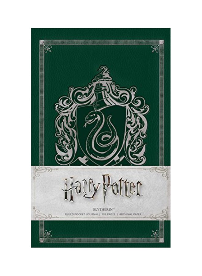 Harry Potter Slytherin Hardcover Ruled Journal Notepad Green