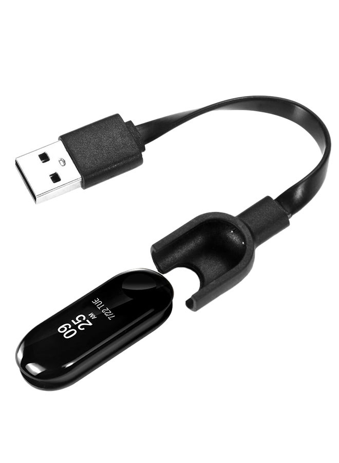 كابل الشحن السريع لساعة شاومي باند 3 أسود - Image 2