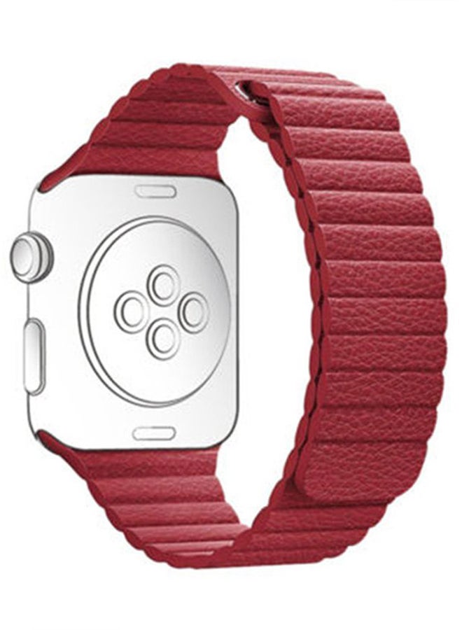 Replacement Watch Strap For Apple Watches Red - Image 2