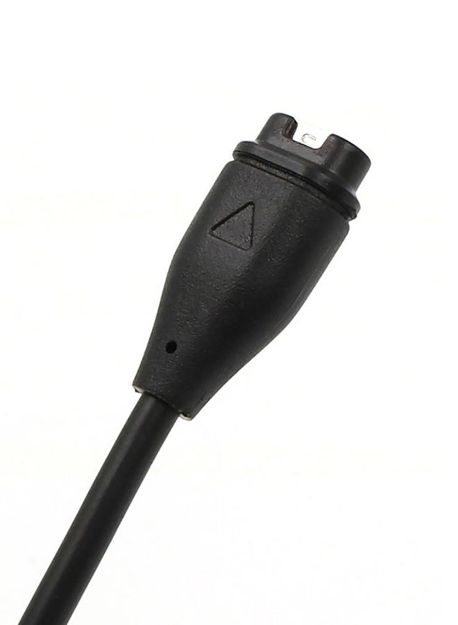 كابل شحن وبيانات بديل بمنفذ USB للساعة الذكية فينيكس 5 أسود - Image 3