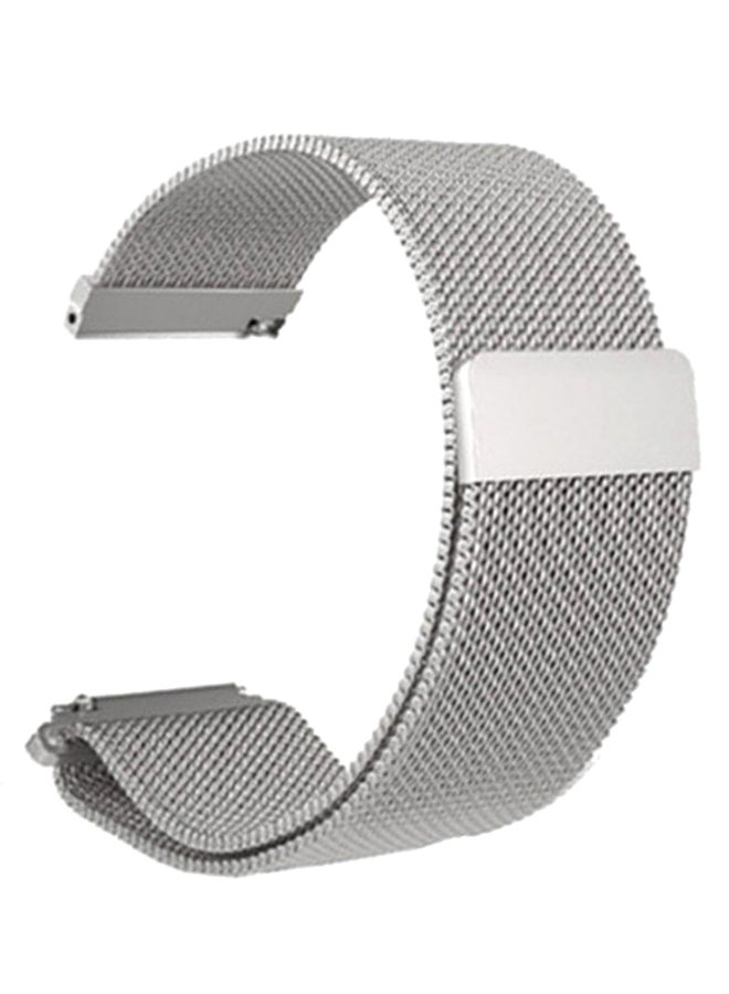 Magnetic Suction Loop Watch Band For Huawei Talkband B5 Silver  - Image 1