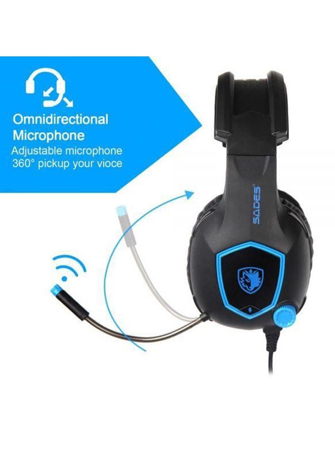 Sades Over-Ear Wired Gaming Headset With Microphone  - Image 2