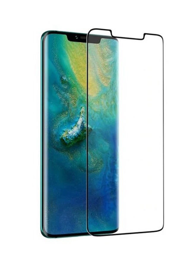 BESTSUIT - Tempered Glass Screen Protector For Huawei Mate 20 Pro Clear/Black - Image 1