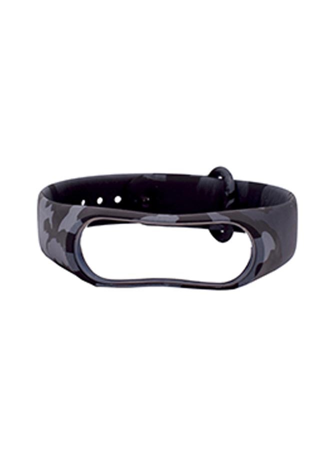 Sport Band For Xiaomi Mi Band 3 Black/Silver - Image 2