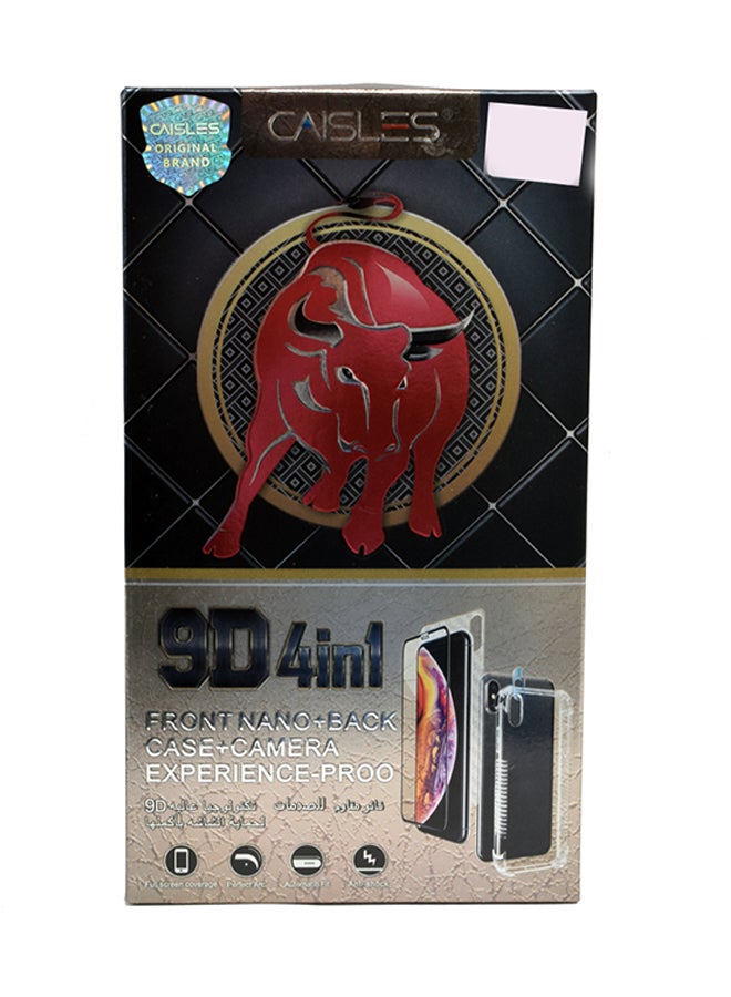 CAISLES Mobile Case With Front, Back And Camera Screen Protector For iPhone X Max Black - Image 3