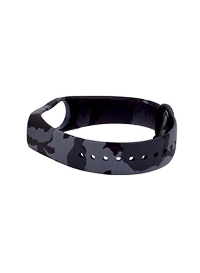 Sport Band For Xiaomi Mi Band 3 Black/Silver - Image 3